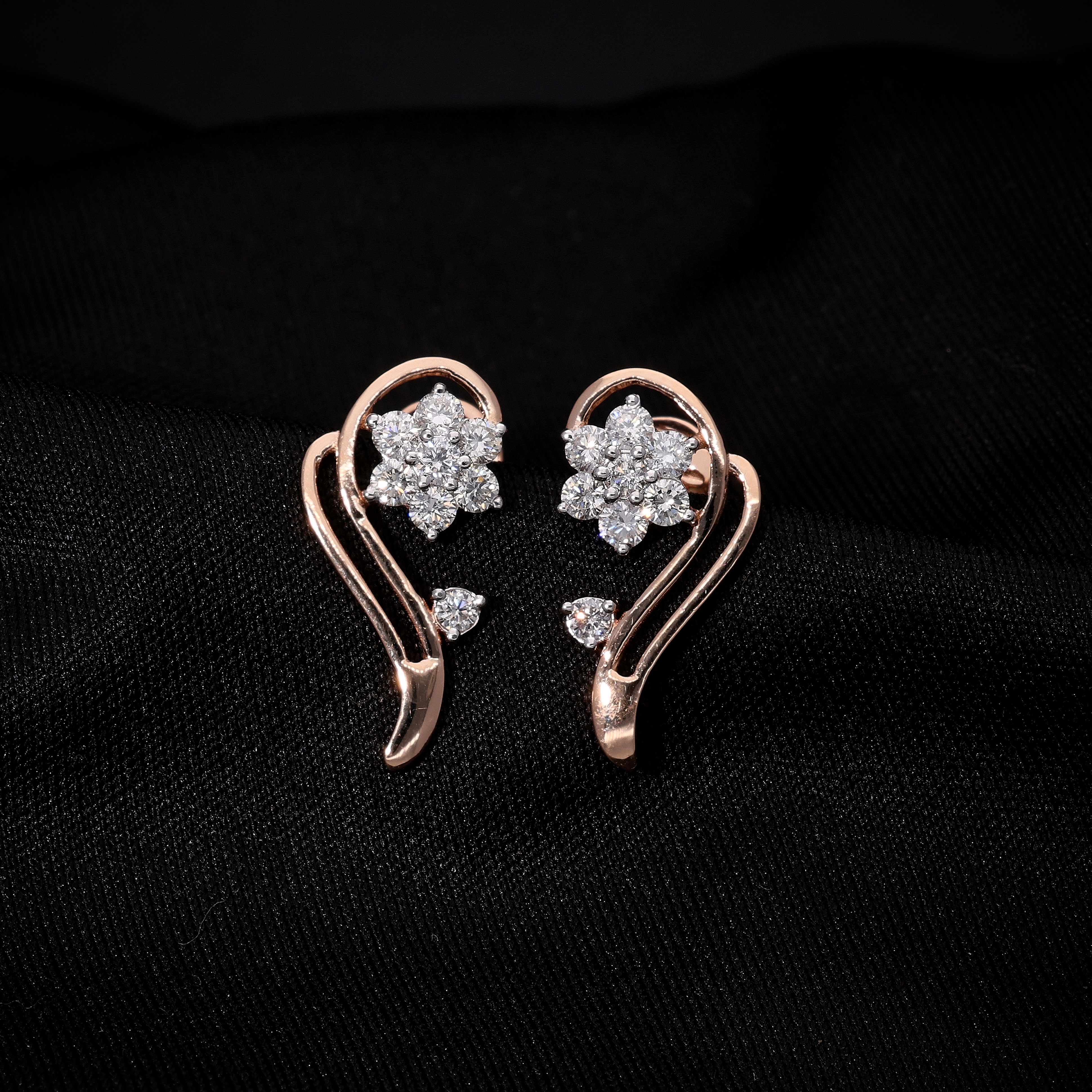 Lab Grown Diamond Love Earrings
